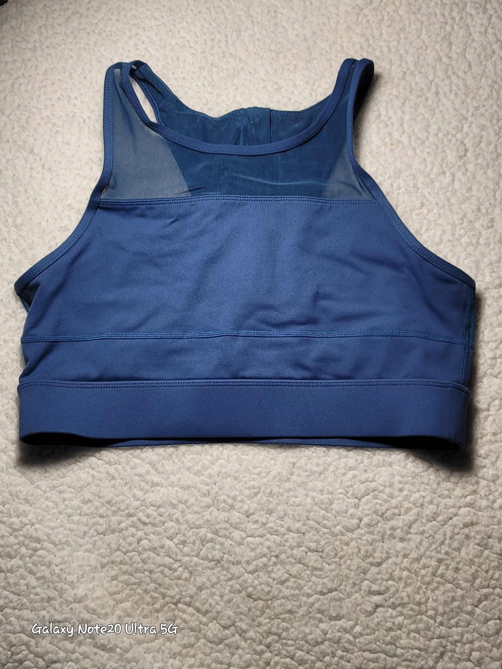 ZYIA Active All Star Sports Bra Navy Blue Mesh One More Rep NWOT Sz-XL